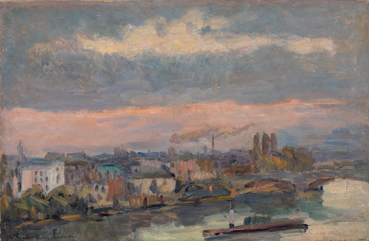 A Szajna mentén alkotó: Albert Charles Lebourg