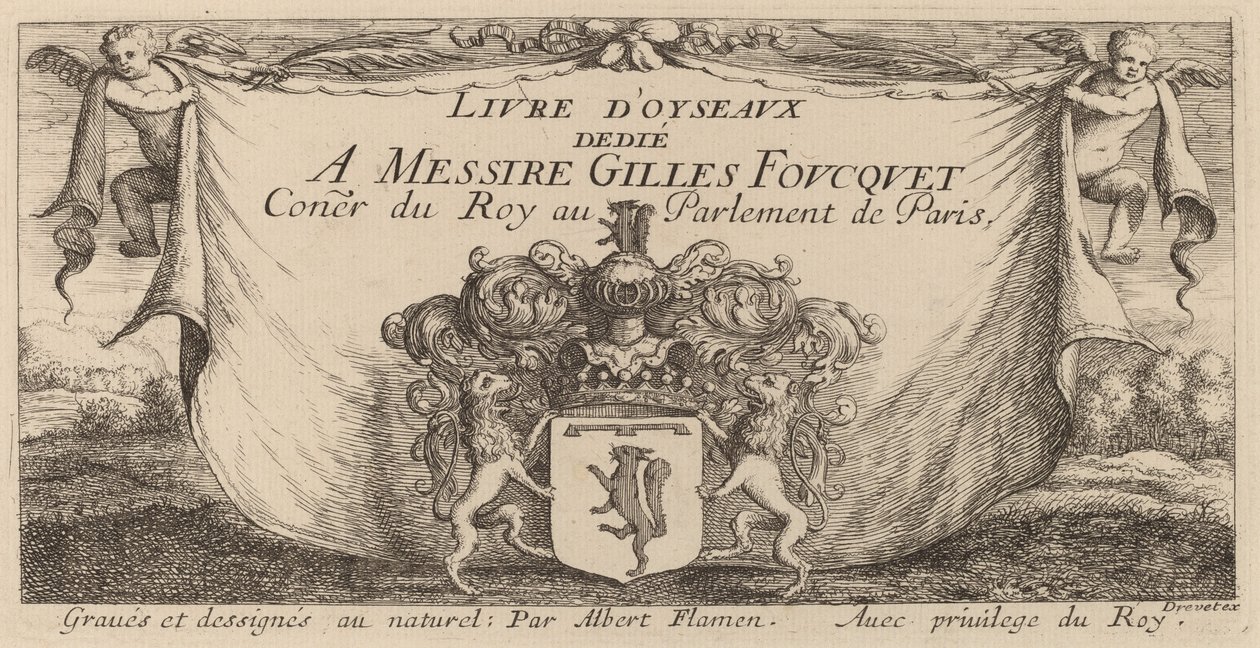 A "Madárkönyv" címlapja alkotó: Albert Flamen