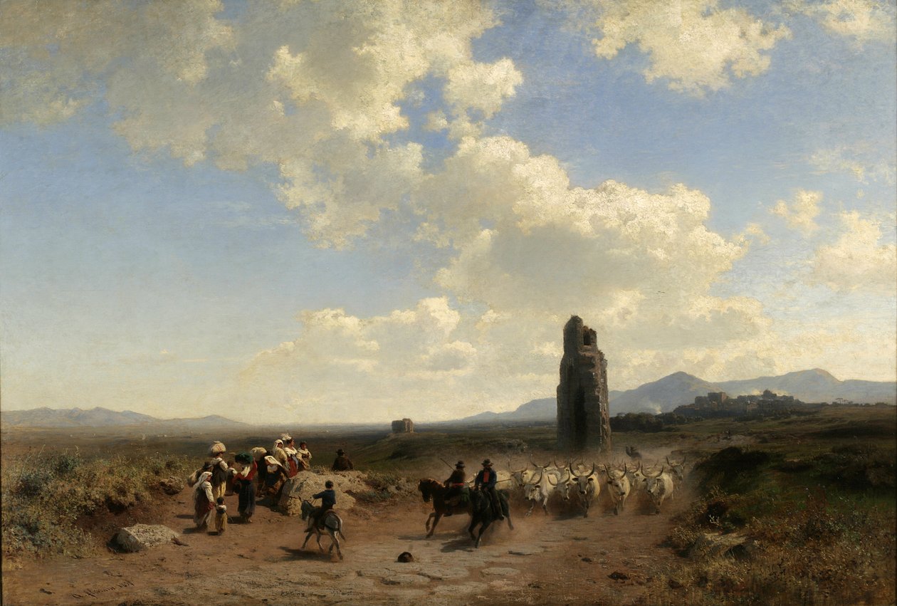 A római Campagna alkotó: Albert Flamm