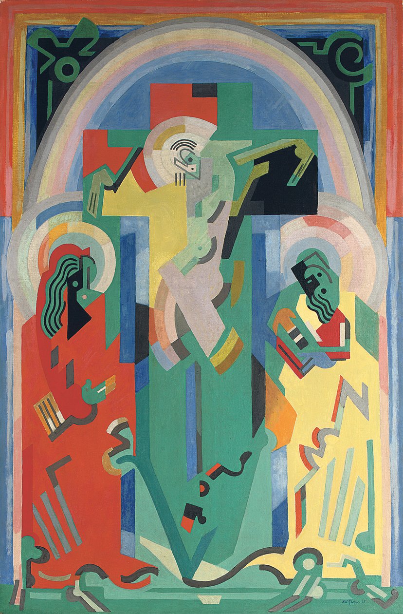 Keresztrefeszítés, 1935 körül (olaj, vászon) alkotó: Albert Gleizes