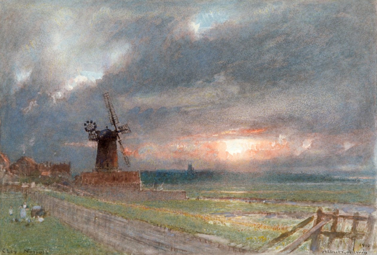 „Cley, Norfolk”, 1865-1932 alkotó: Albert Goodwin