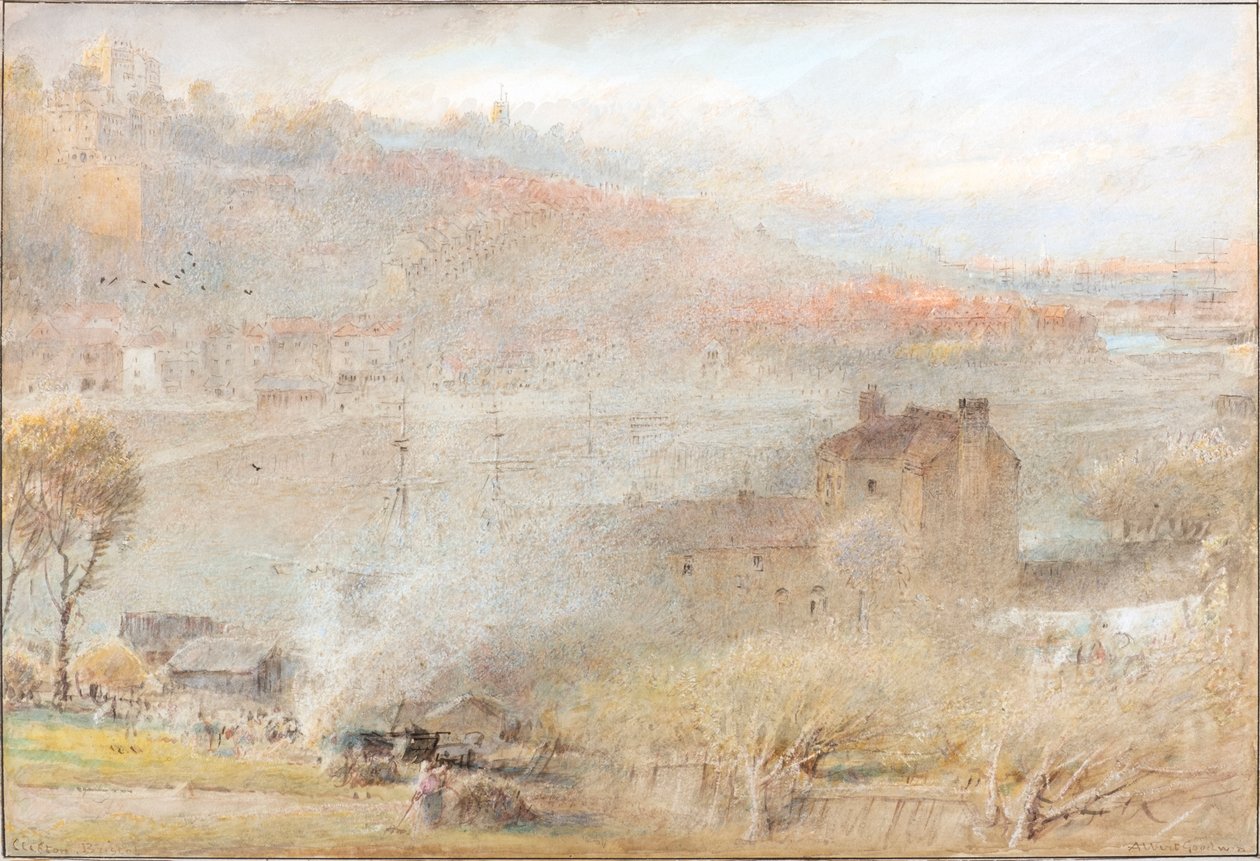Clifton, Bristol (akvarell) alkotó: Albert Goodwin