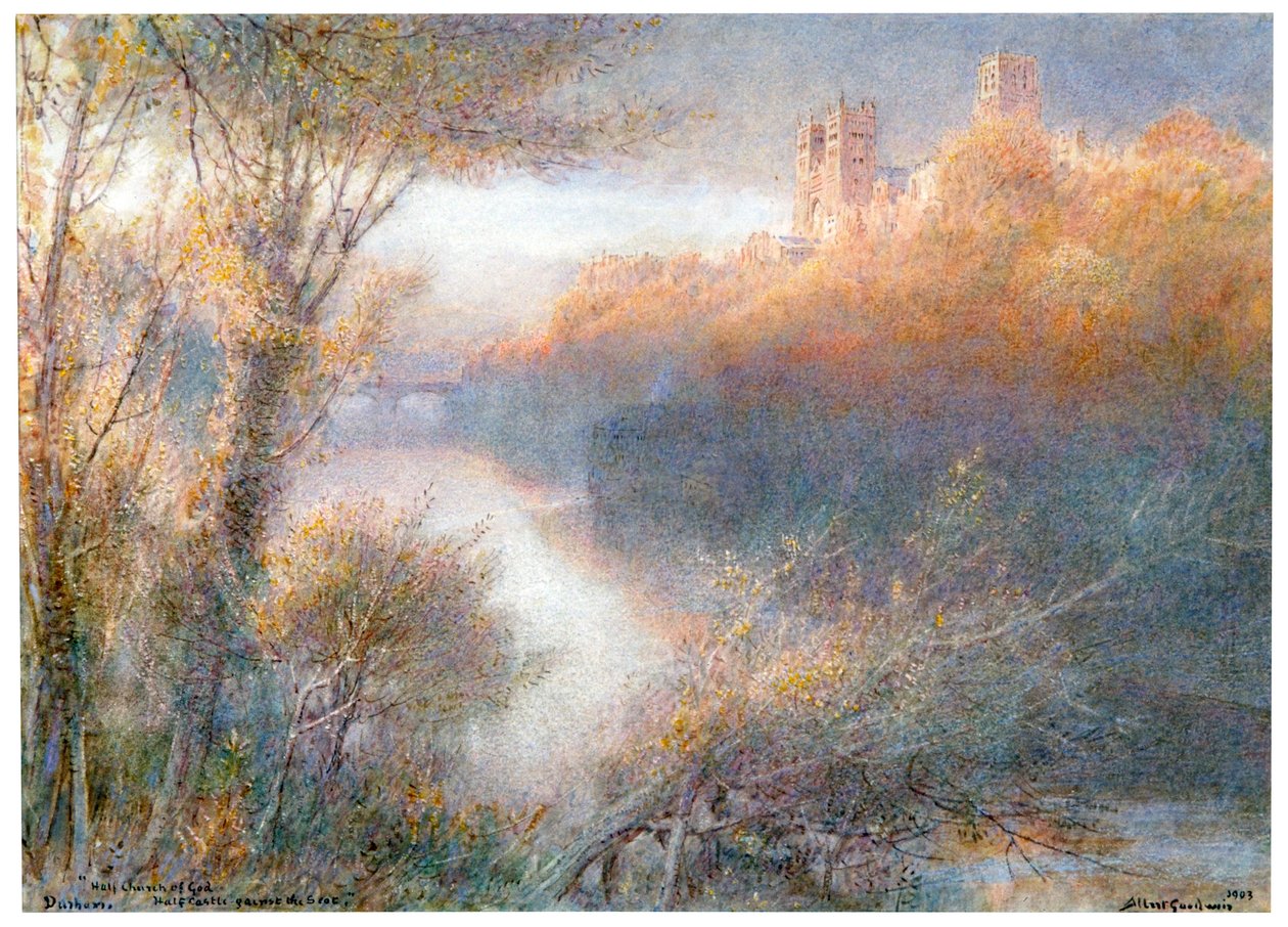 „Durham katedrális”, 1903 alkotó: Albert Goodwin