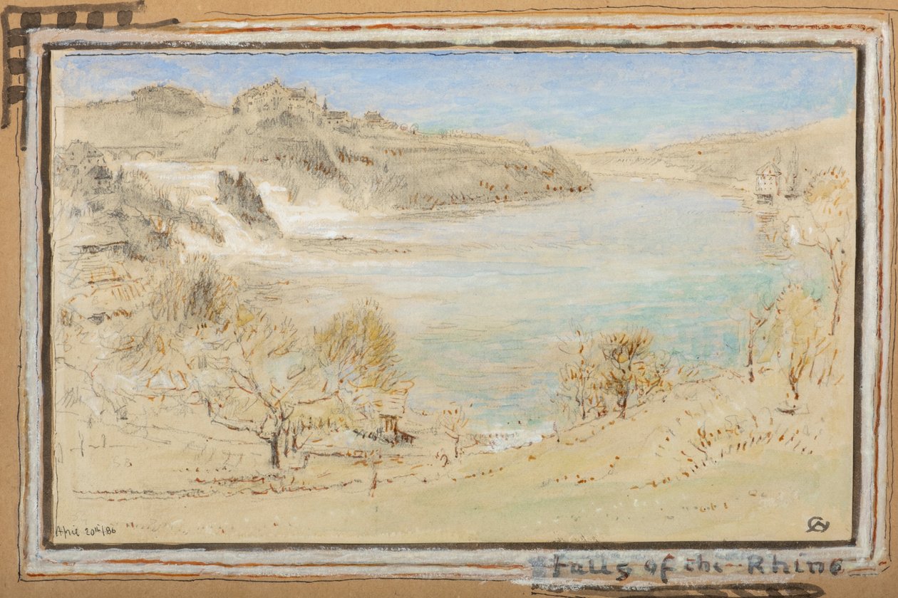 A Rajna vízesése alkotó: Albert Goodwin