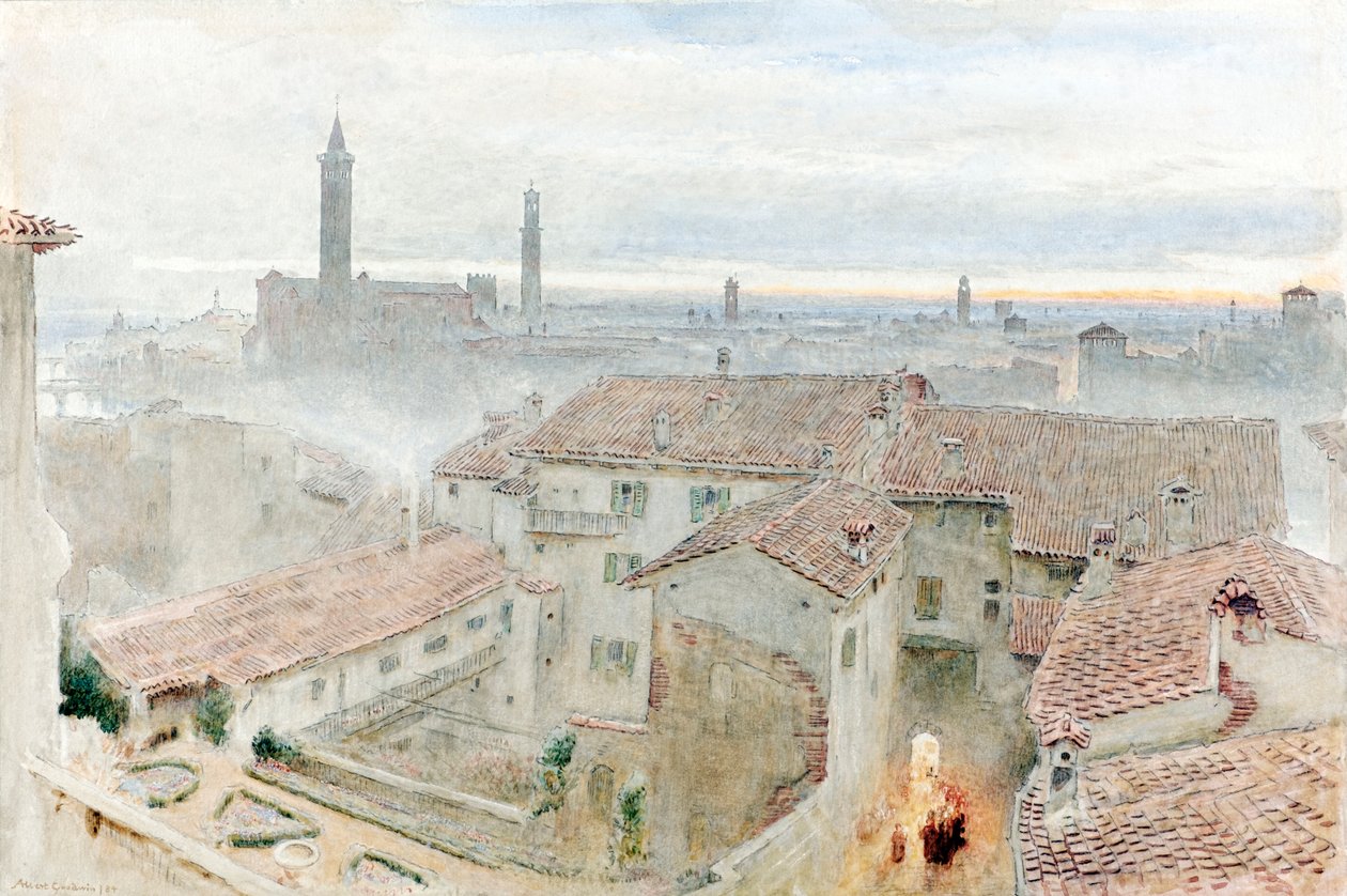 Florence alkotó: Albert Goodwin