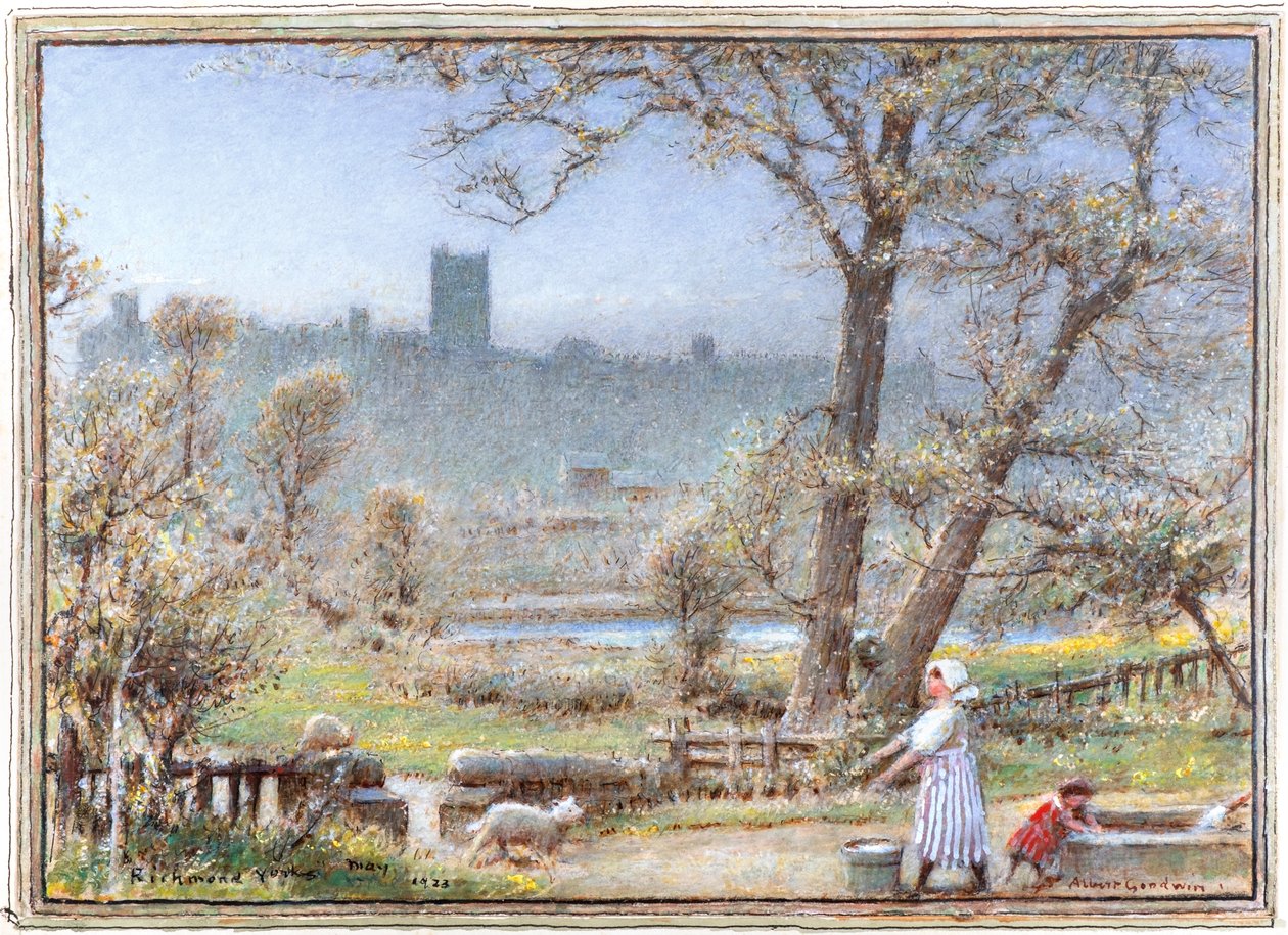 Richmond, Yorkshire alkotó: Albert Goodwin