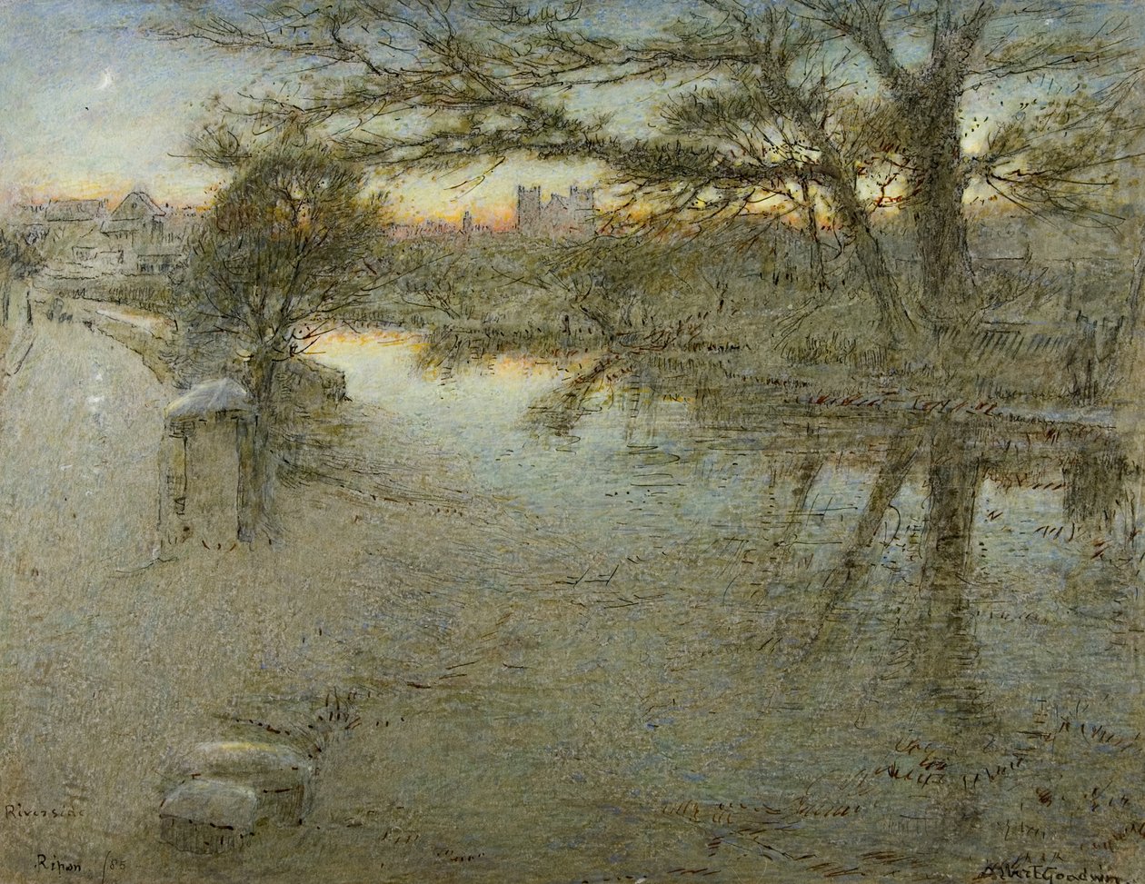 Riverside, Ripon alkotó: Albert Goodwin