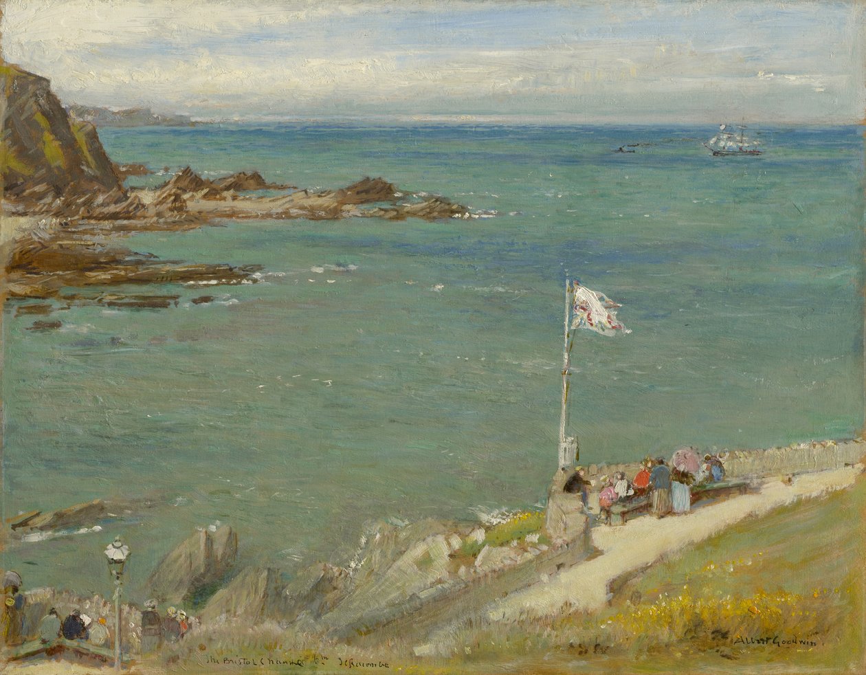 A Bristol-csatorna Ilfracombe-ból, 1890-es évek alkotó: Albert Goodwin
