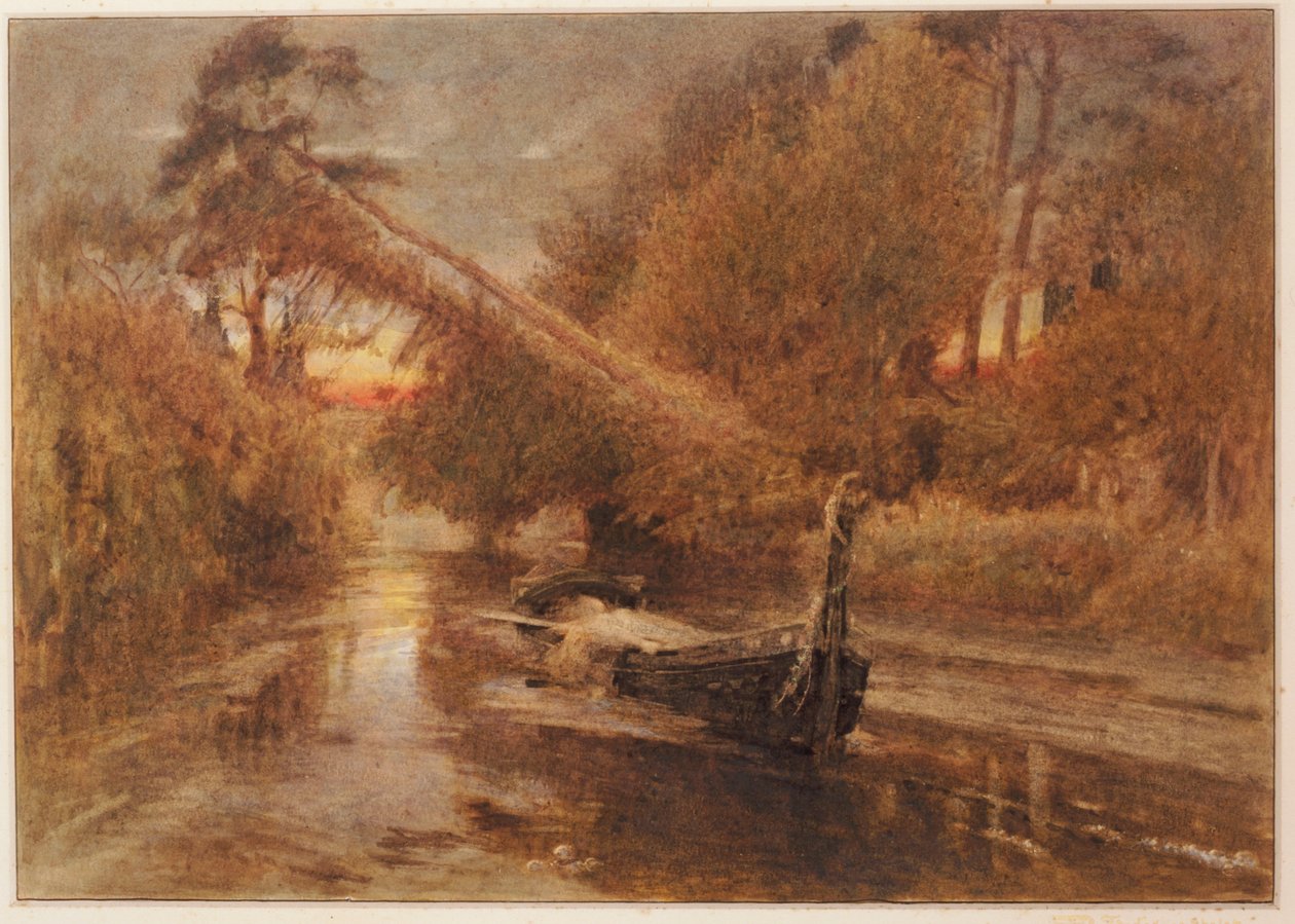Shalott hölgye alkotó: Albert Goodwin