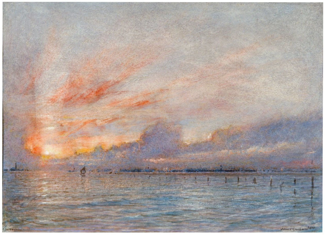 "The Lagoons, Velence", 1910 alkotó: Albert Goodwin