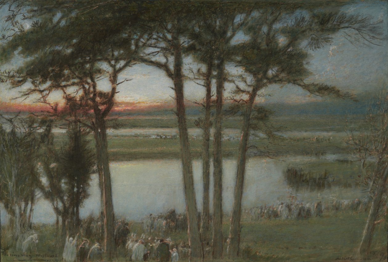 A River Way, nyugat felé alkotó: Albert Goodwin