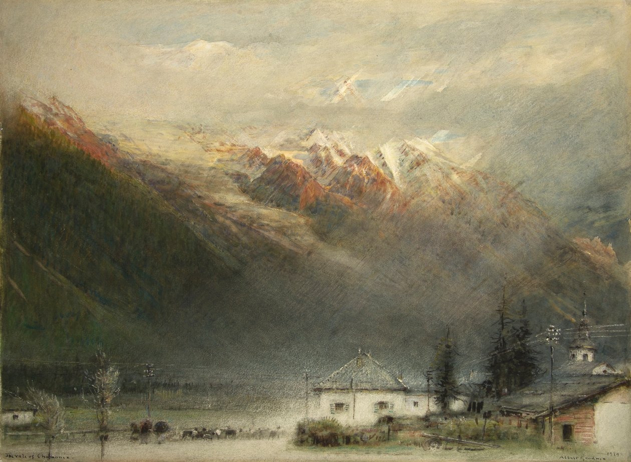 Chamonix völgye alkotó: Albert Goodwin