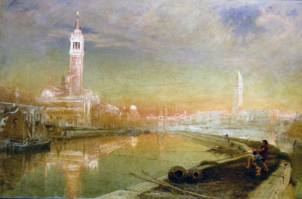 Velence – Szentivánéj hajnala (olaj, vászon) alkotó: Albert Goodwin