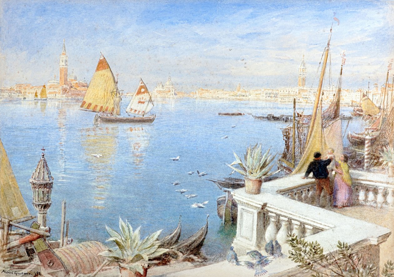 Velence 1892 (akvarell) alkotó: Albert Goodwin