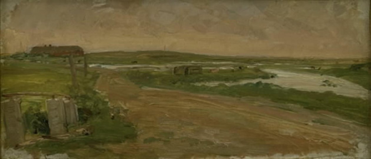 Nyugat-Jylland táj. Holmsland alkotó: Albert Gottschalk