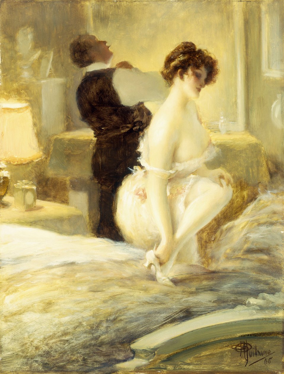 Az intimitás, 1906 alkotó: Albert Guillaume
