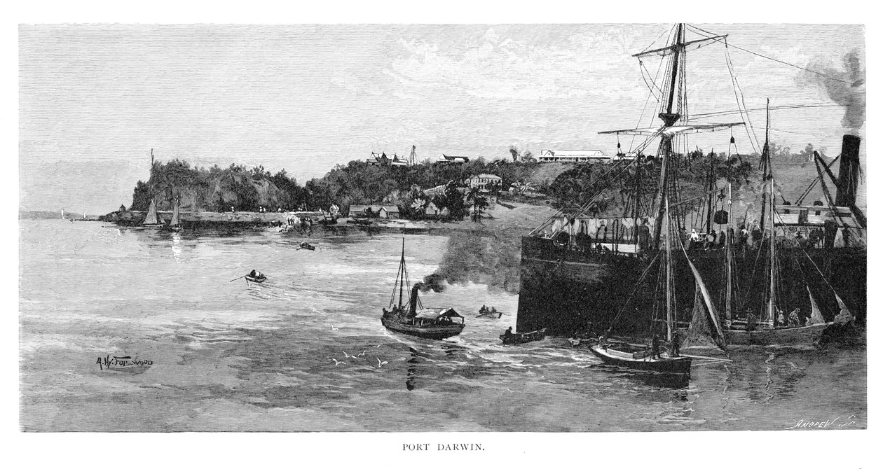 Port Darwin, 1886. alkotó: Albert Henry Fullwood