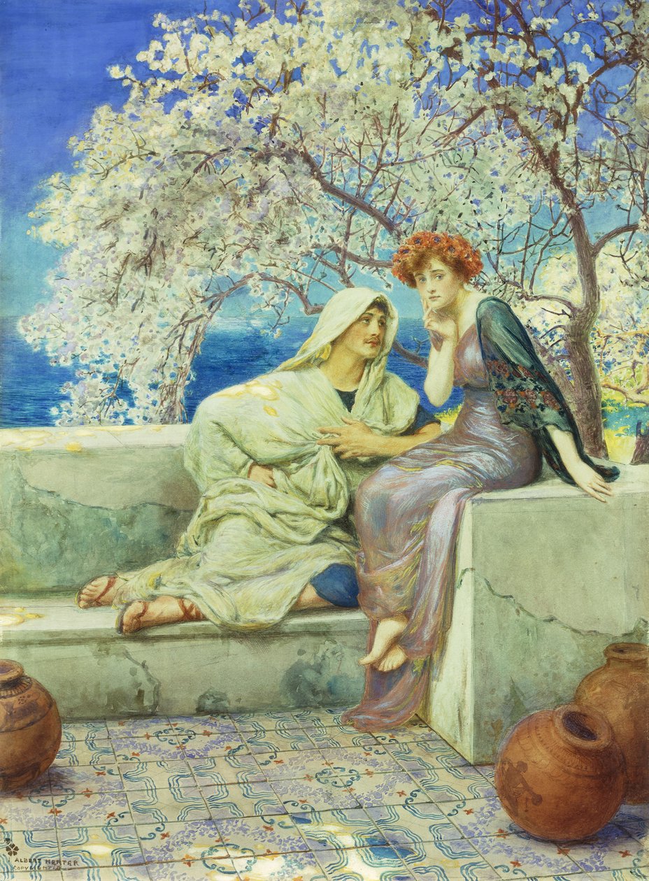 Az udvarlás alkotó: Albert Herter