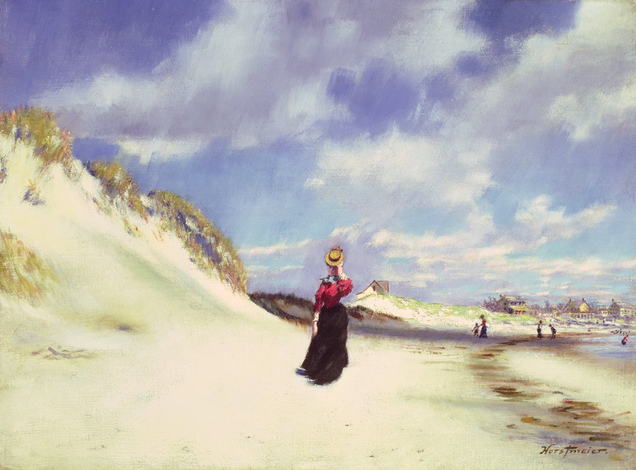 Hampton Beach (olaj, vászon) alkotó: Albert Horstmeier