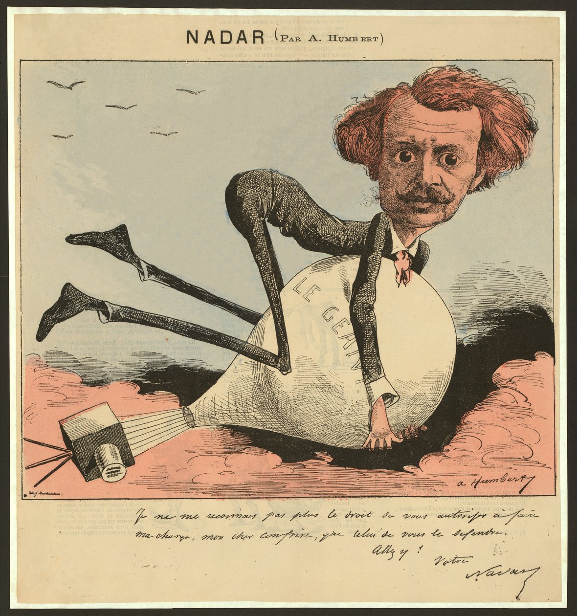 Nadar, kocsma. 1863 (színes litó) alkotó: Albert Humbert