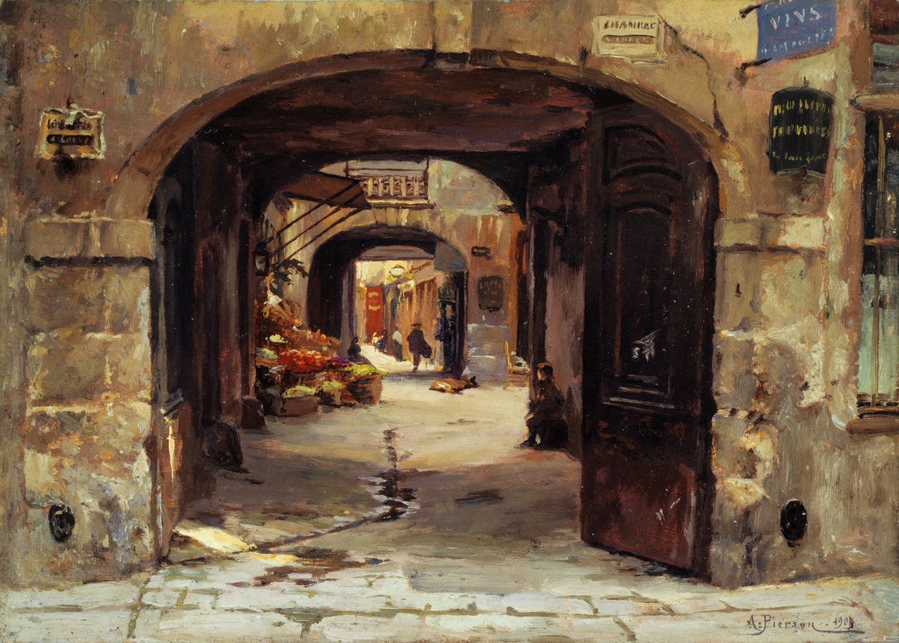 Le Passage des Singes alkotó: Albert Leopold Pierson