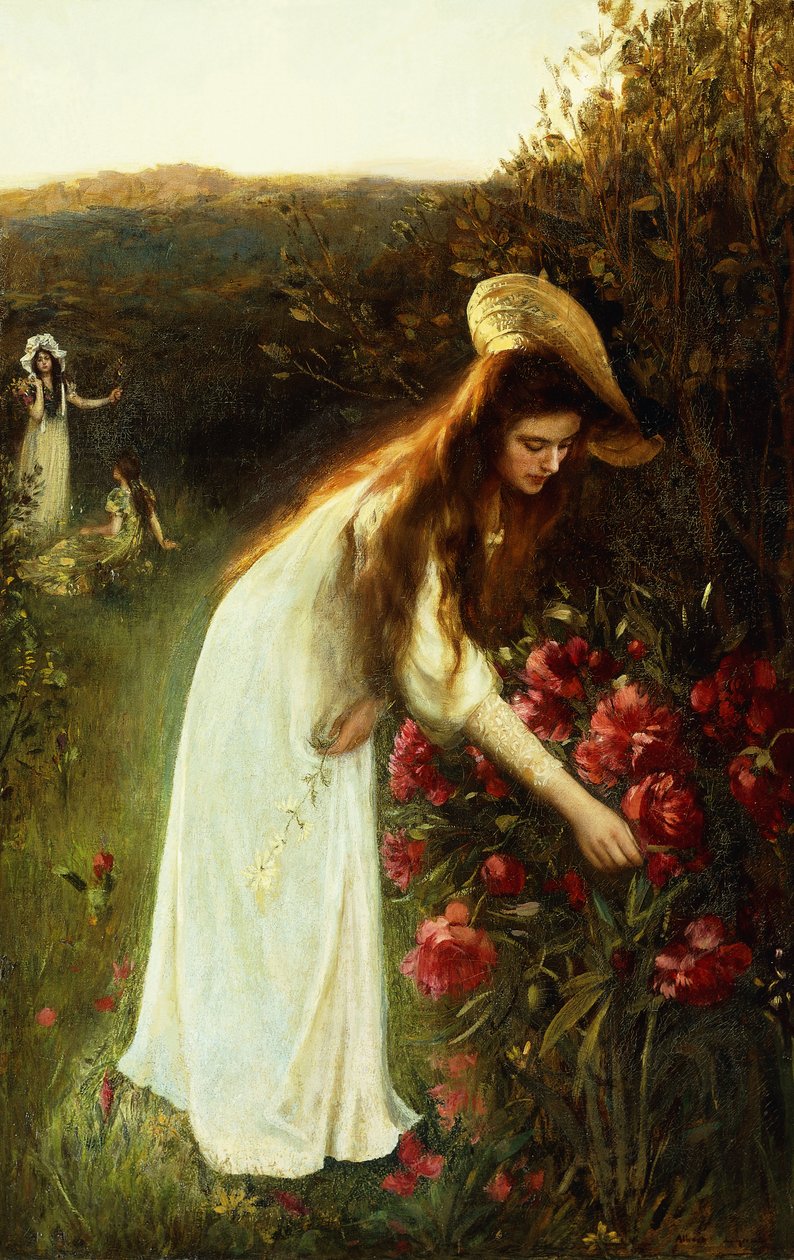 Virágszedés, alkotó: Albert Lynch