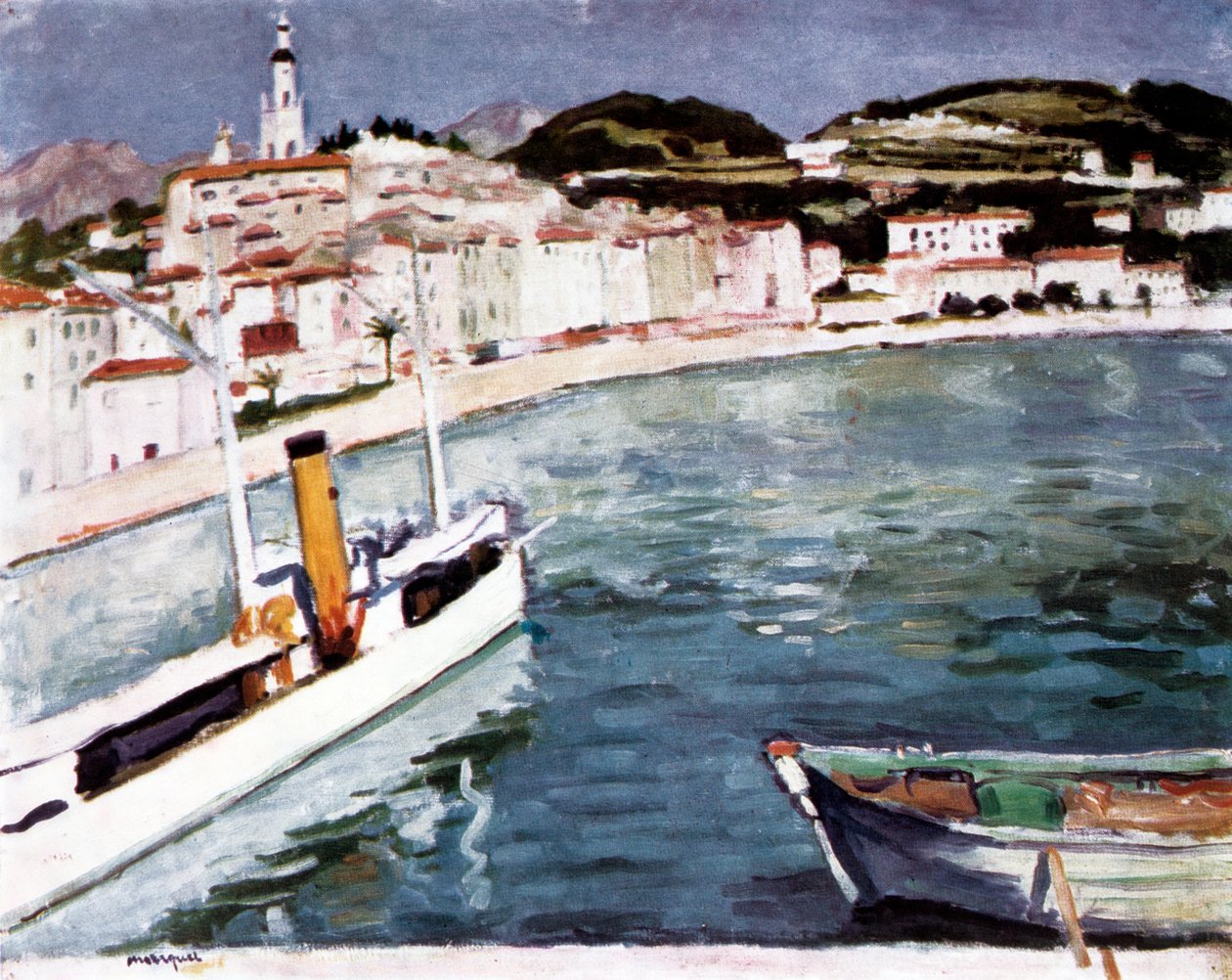Menton kikötője, 1905 alkotó: Albert Marquet