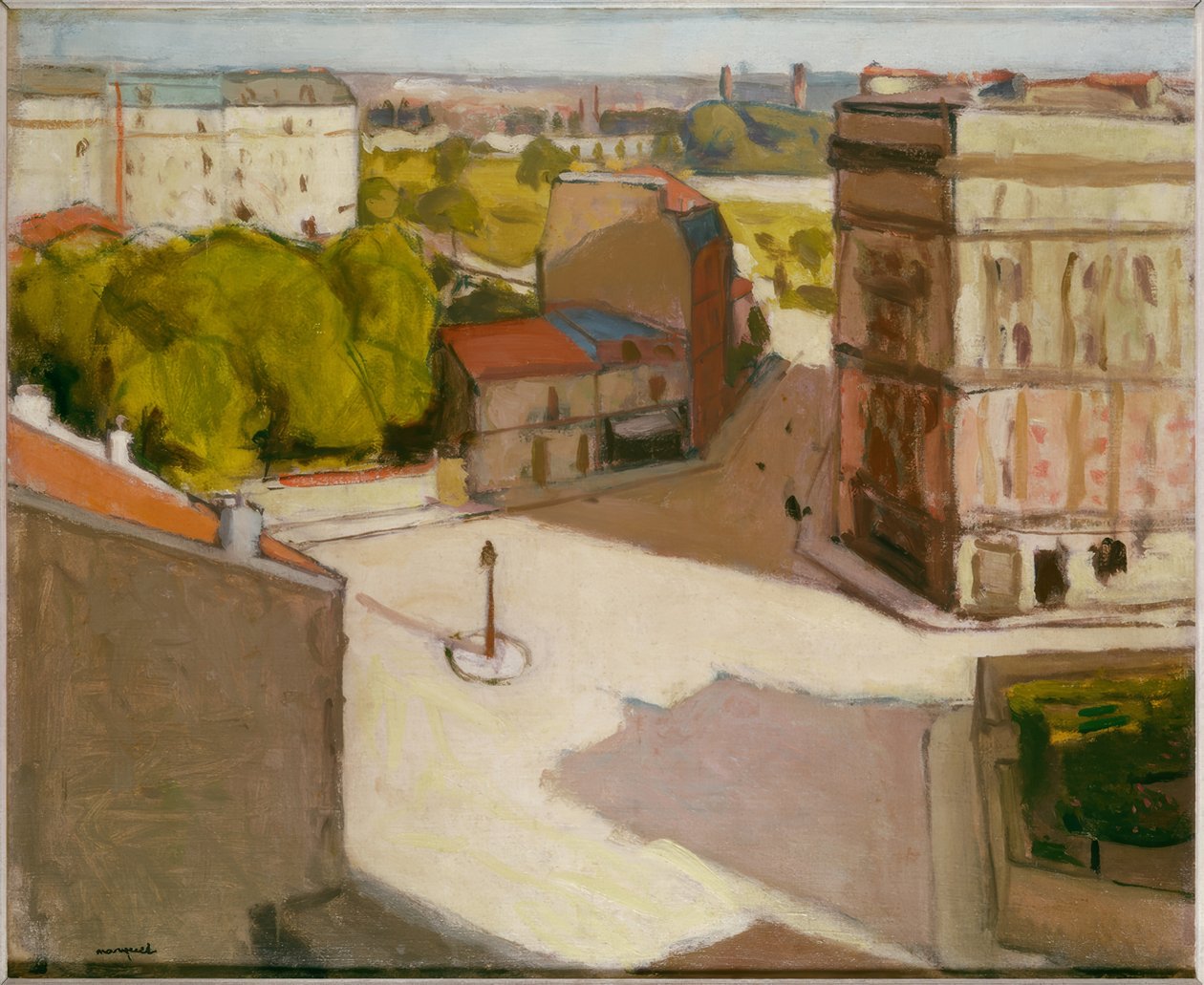 Kis tér utcai lámpával alkotó: Albert Marquet