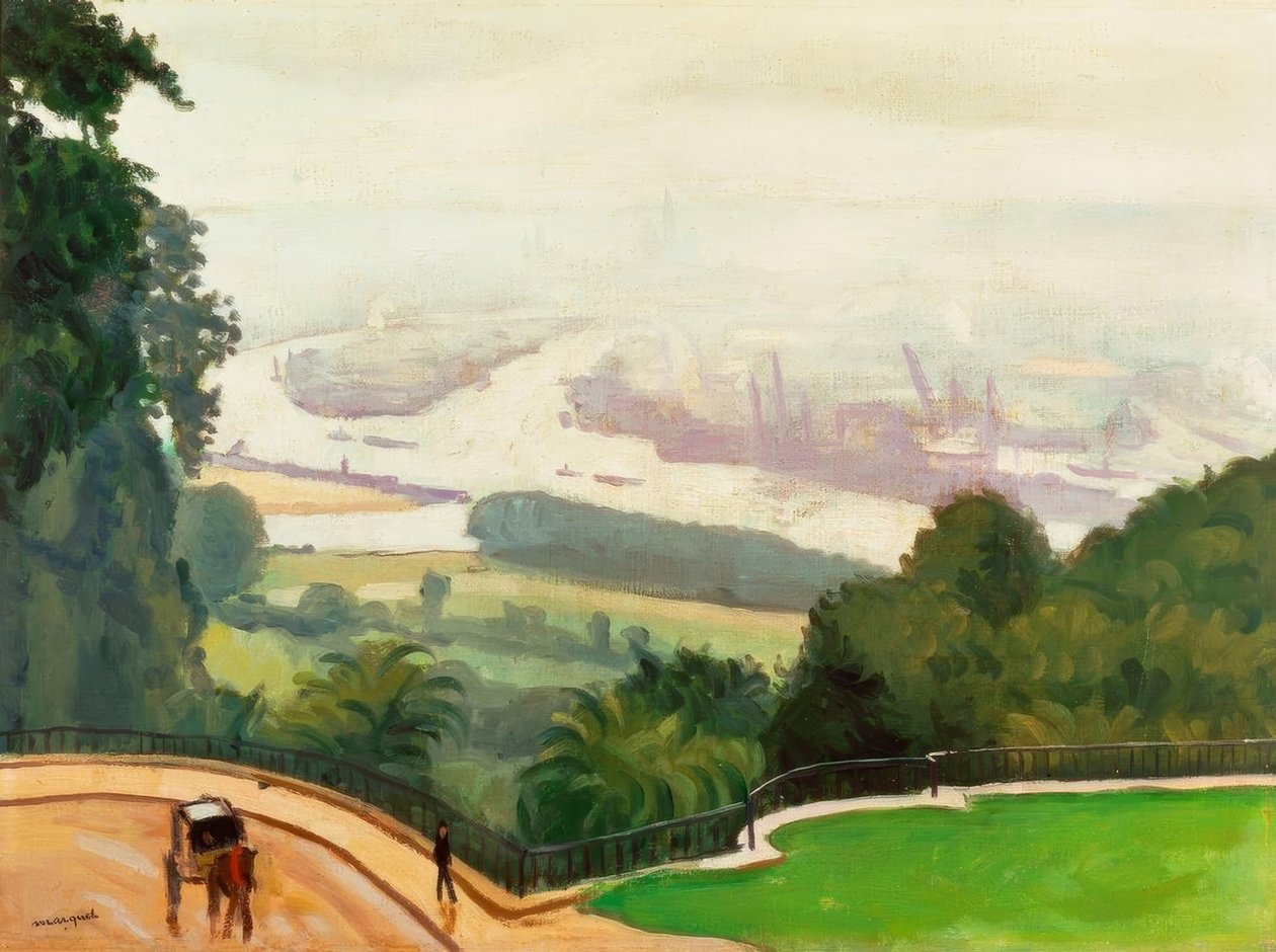 Rouen kikötője alkotó: Albert Marquet