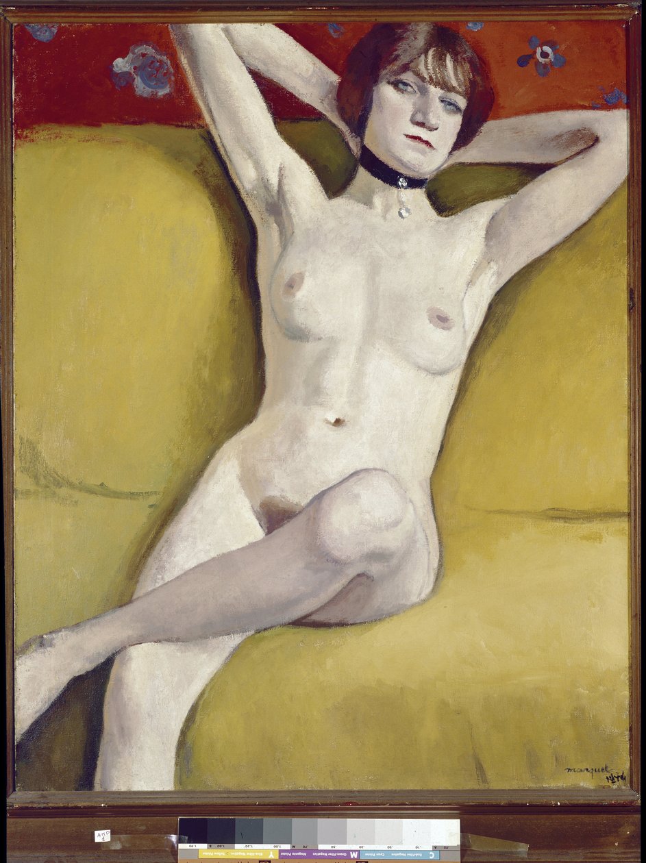Meztelenül a kanapén alkotó: Albert Marquet