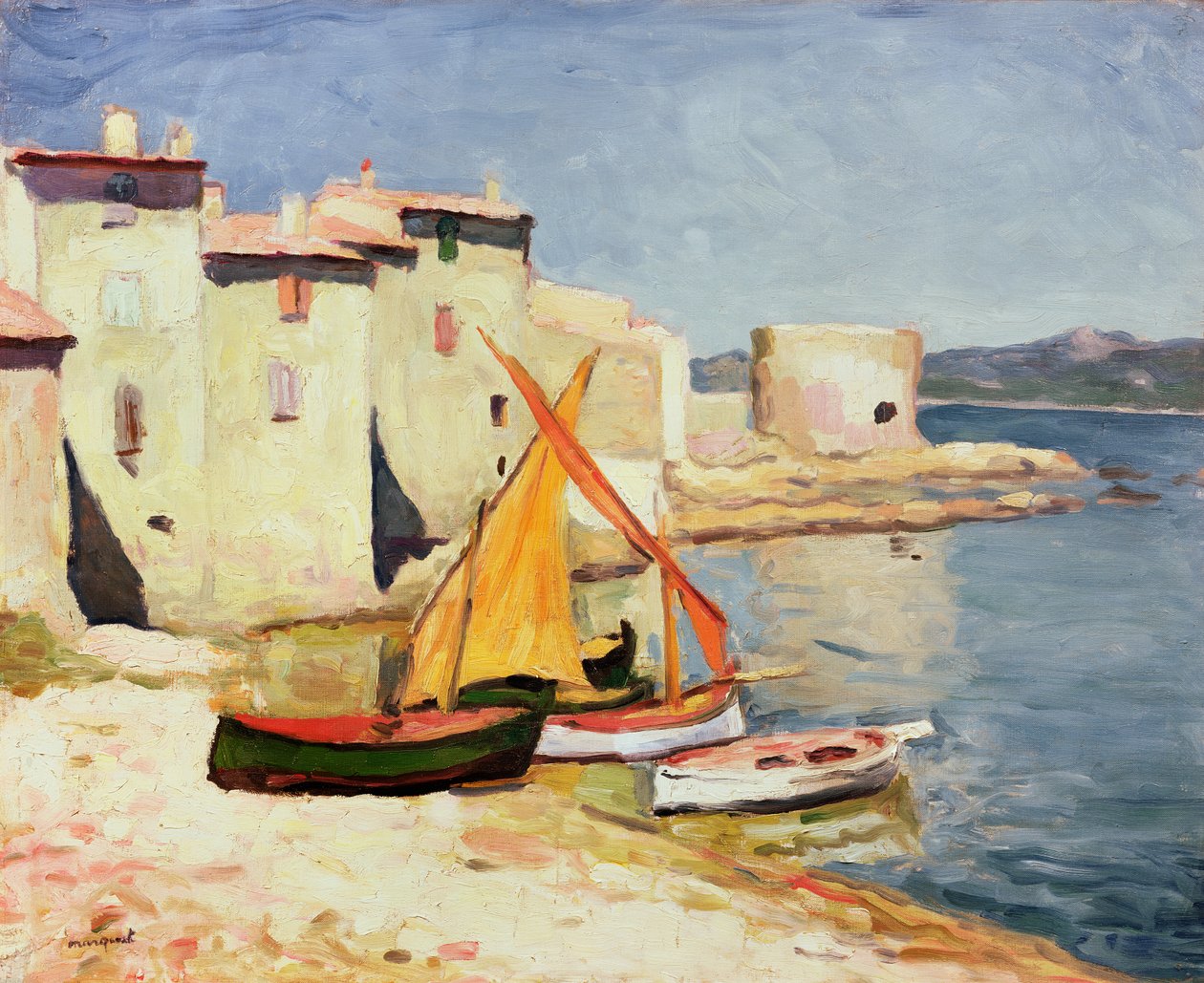 Saint-Tropez, 1905 körül (olaj, vászon) alkotó: Albert Marquet