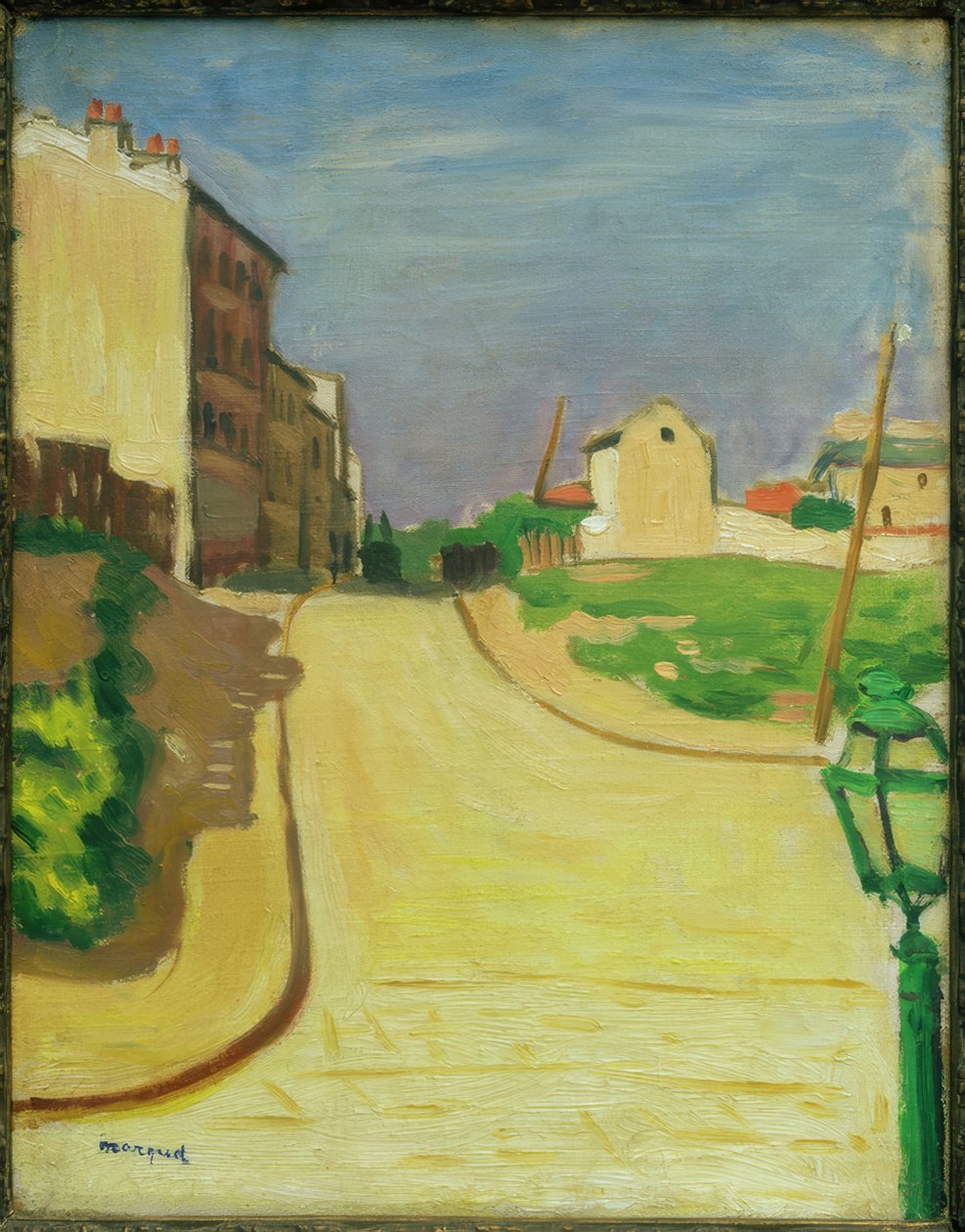 Zöld lámpás utca alkotó: Albert Marquet