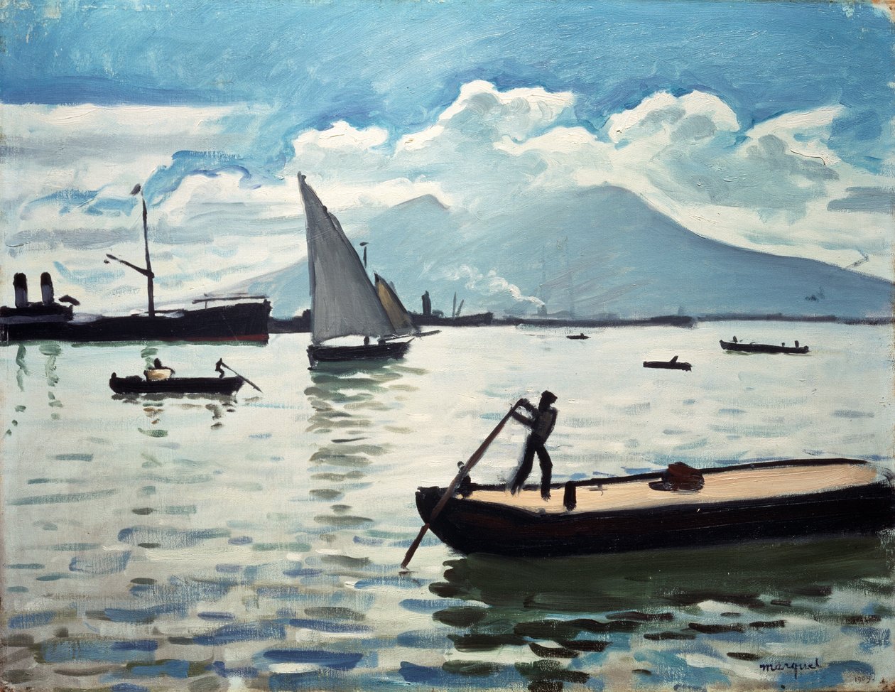 A Nápolyi-öböl, 1909. alkotó: Albert Marquet