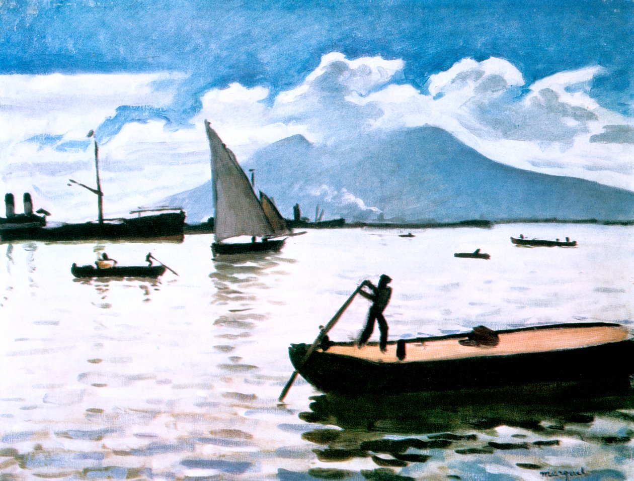 A Nápolyi-öböl, 1909 alkotó: Albert Marquet