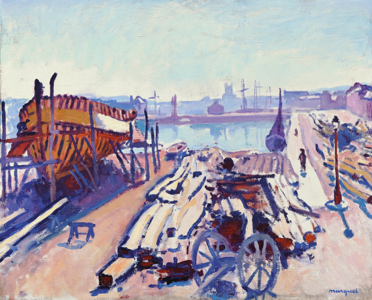 Fecamp kikötője alkotó: Albert Marquet