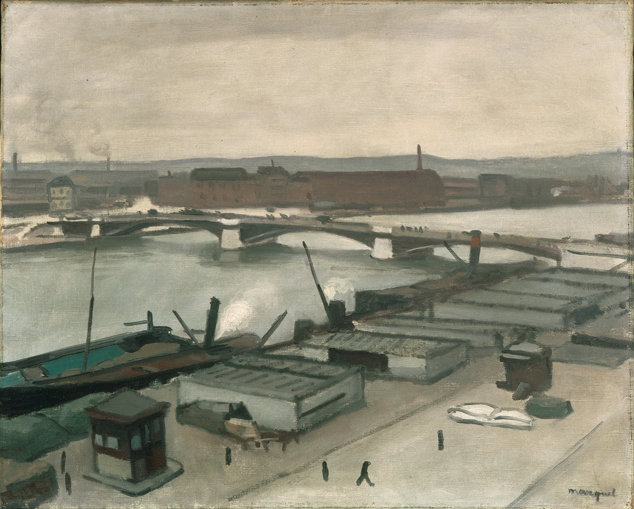 A roueni rakpartok alkotó: Albert Marquet
