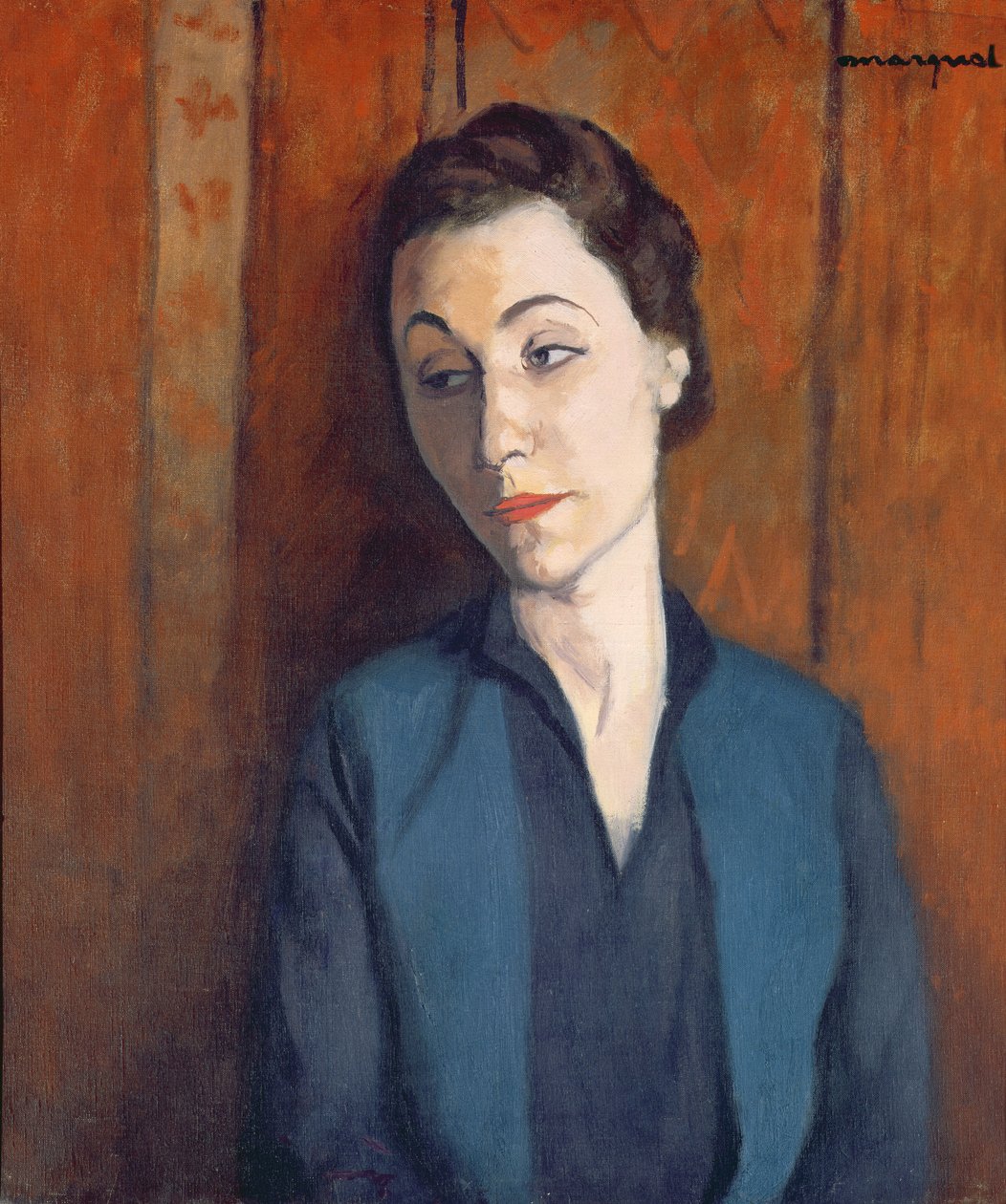 A nő kékben alkotó: Albert Marquet