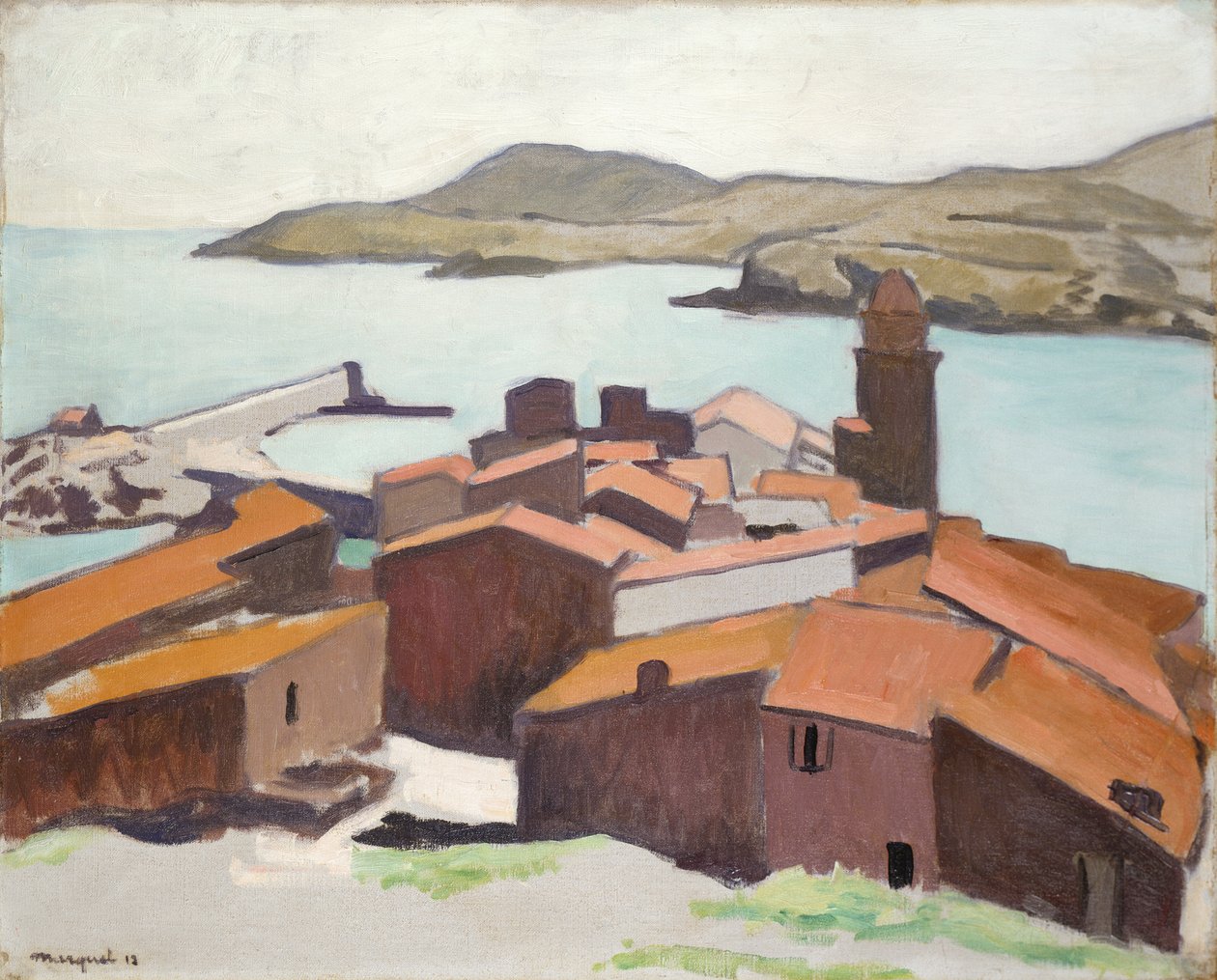 Collioure kilátása alkotó: Albert Marquet