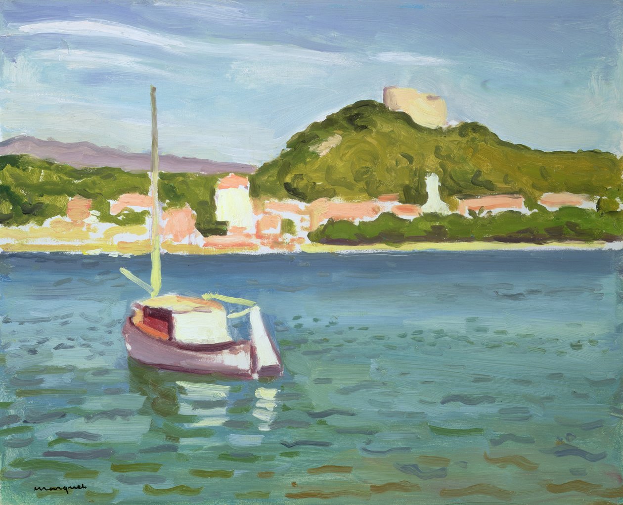 Kilátás a Porquerolles-ra alkotó: Albert Marquet