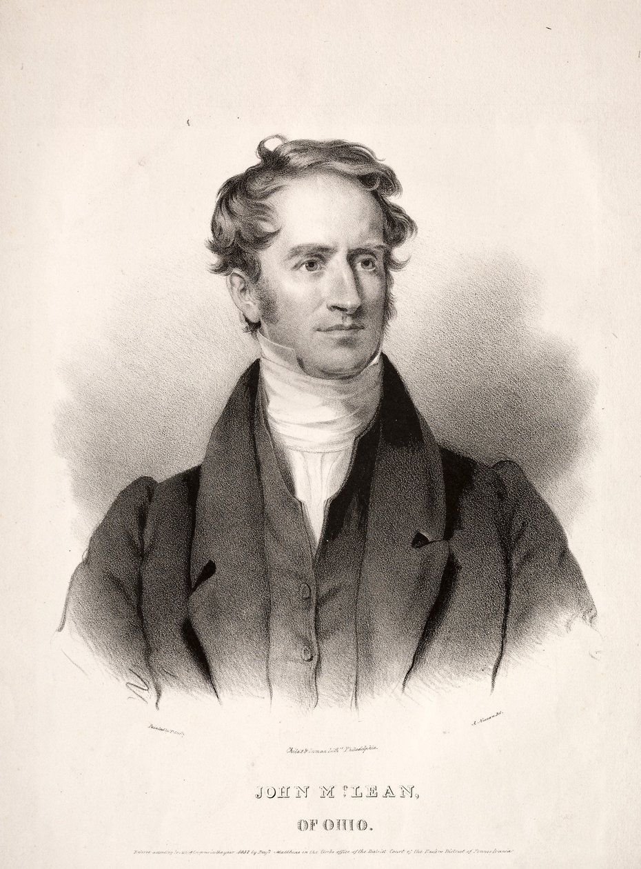 John McLean Ohioból, 1832. alkotó: Albert Newsam