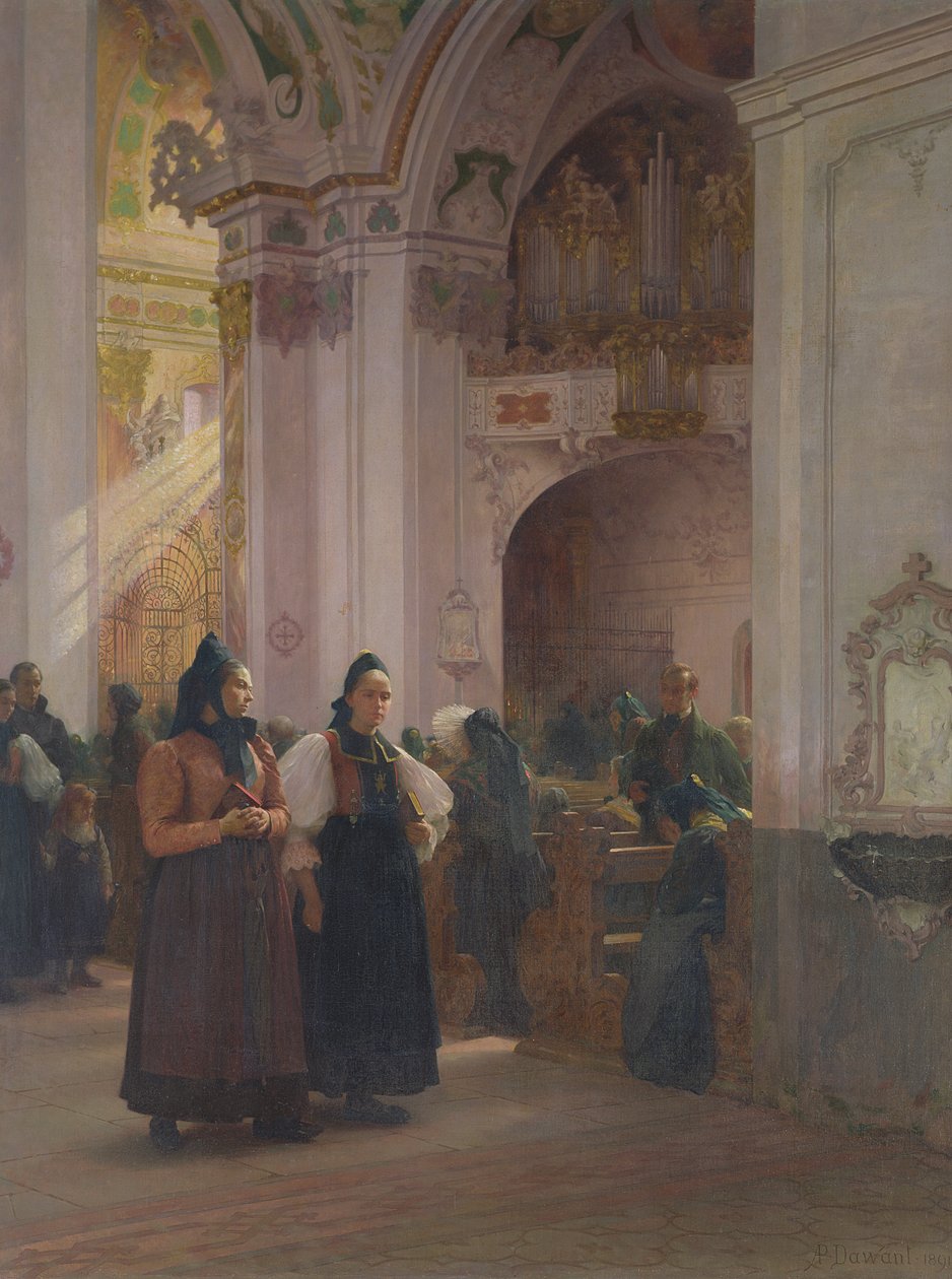 A mise vége Einsiedelnben alkotó: Albert Pierre Dawant