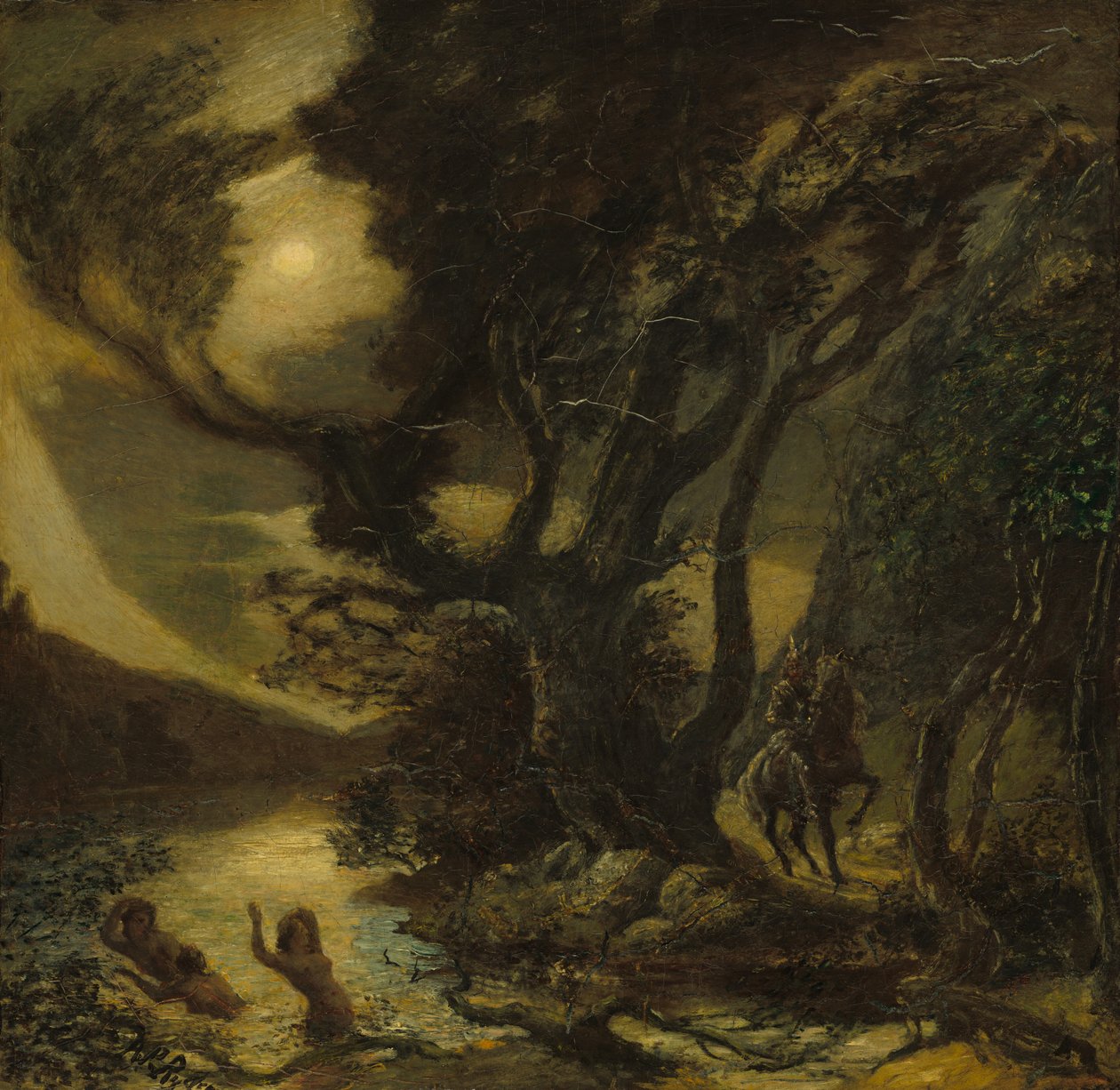 Siegfried és a rajnai lányok, 18881891. alkotó: Albert Pinkham Ryder