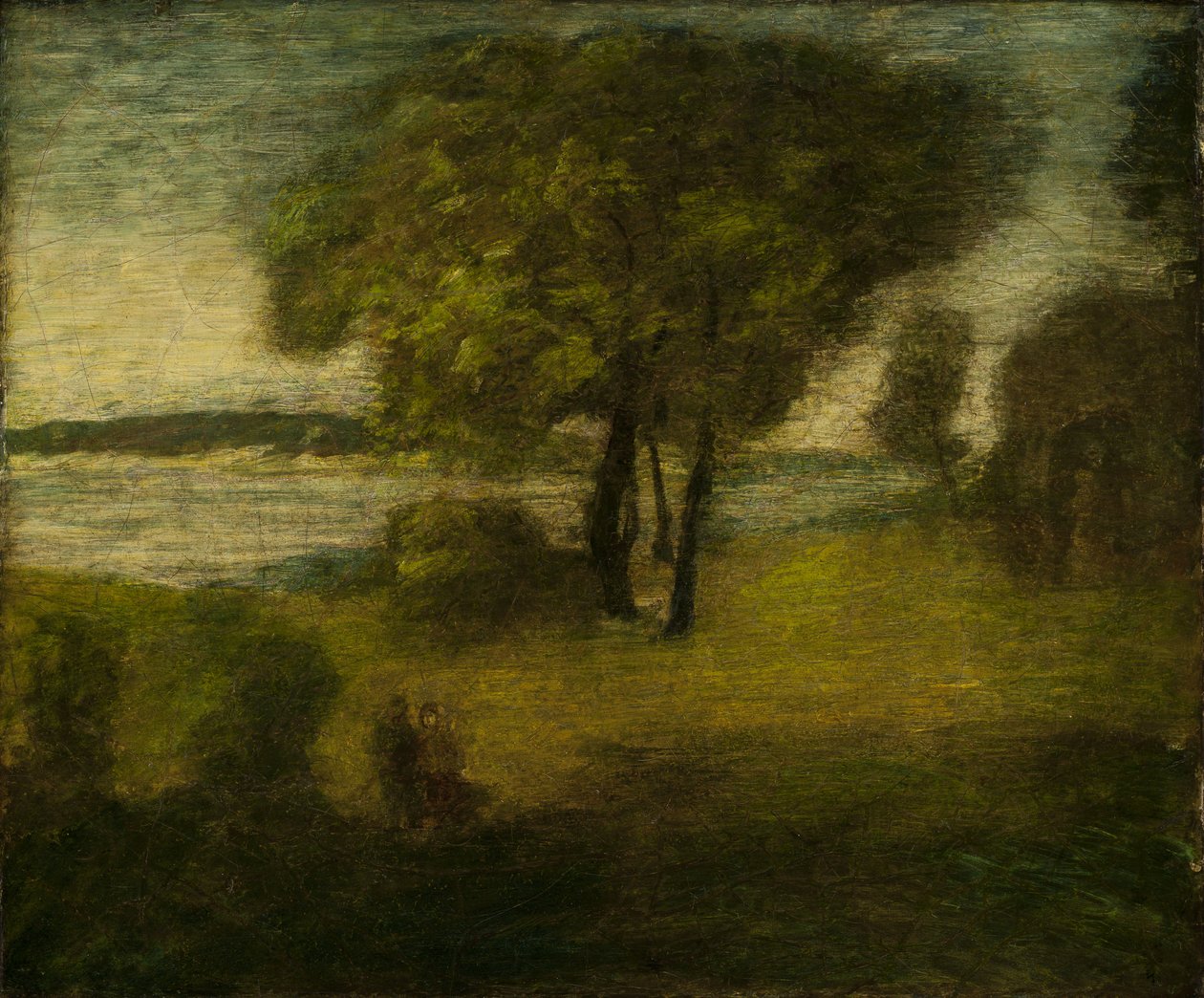 A folyó, 1890 körül alkotó: Albert Pinkham Ryder