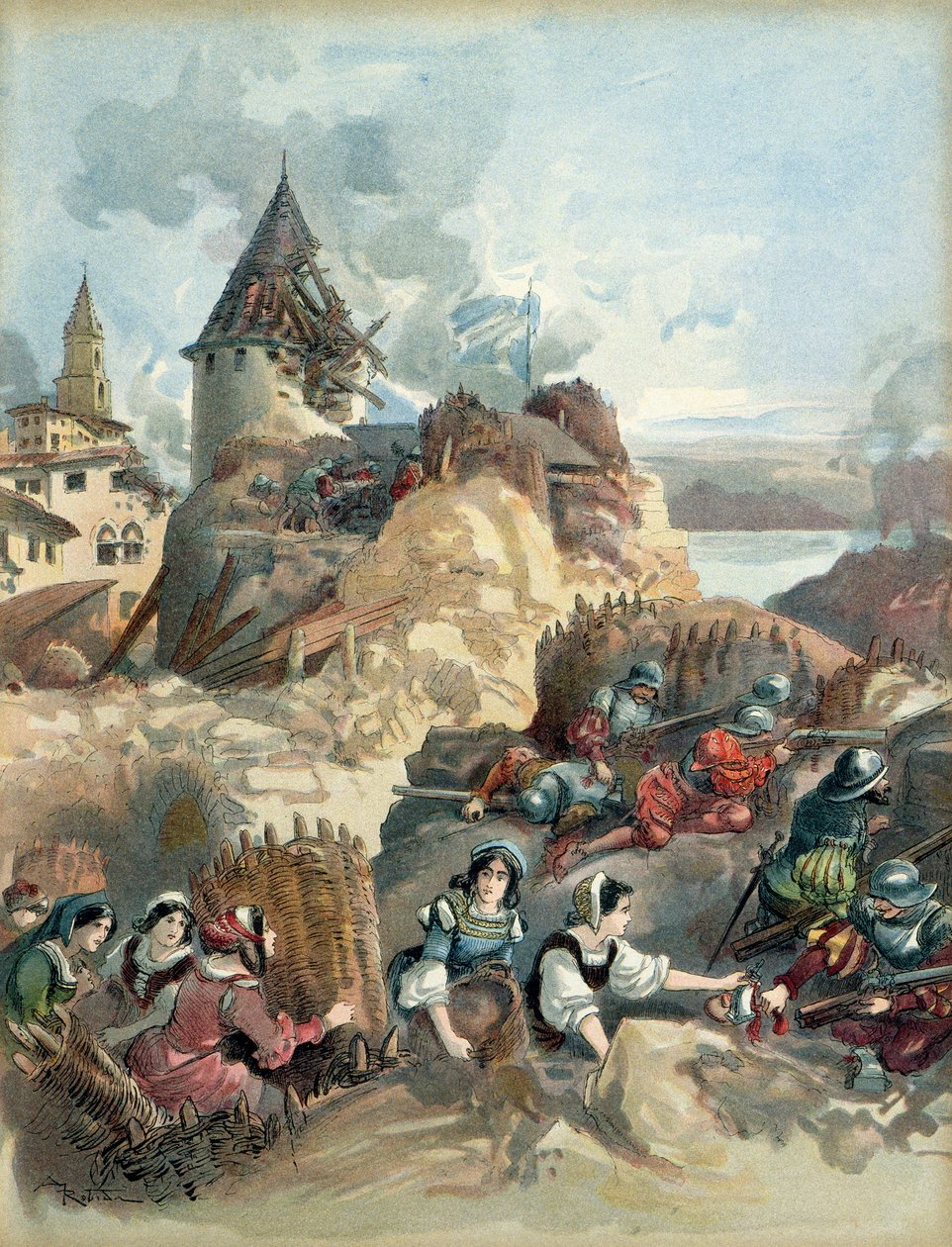 Hatodik olasz háború alkotó: Albert Robida