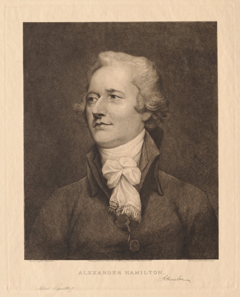 Alexander Hamilton, 1895. alkotó: Albert Rosenthal