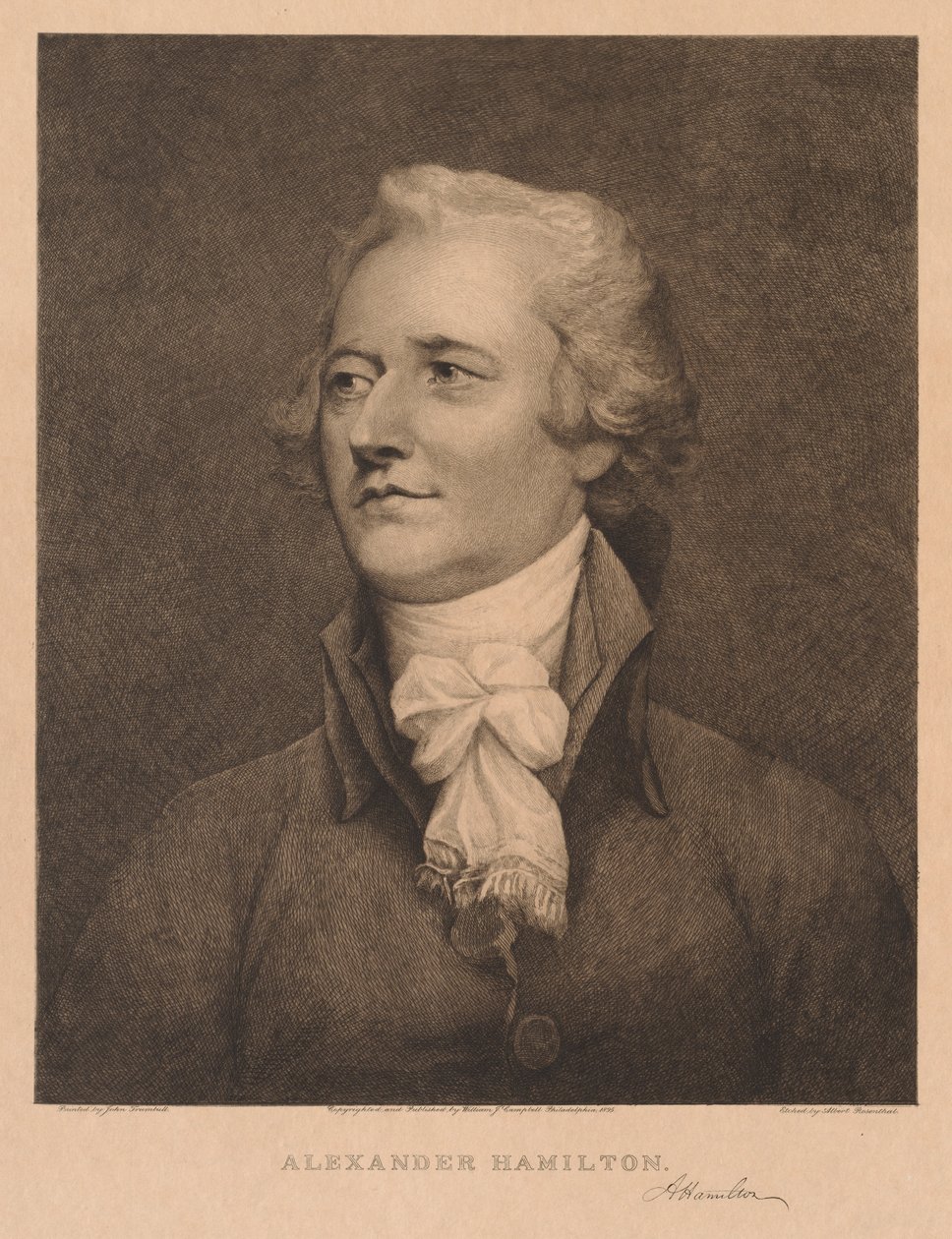 Alexander Hamilton, 1895. alkotó: Albert Rosenthal