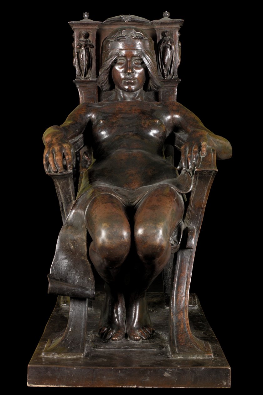 A szemlélődés szelleme (bronz) alkotó: Albert Toft