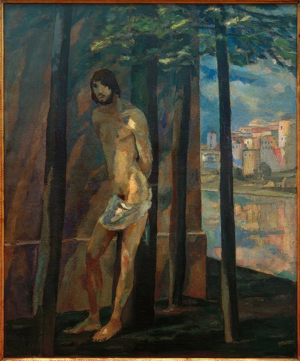 Sebastian a falon alkotó: Albert Weisgerber