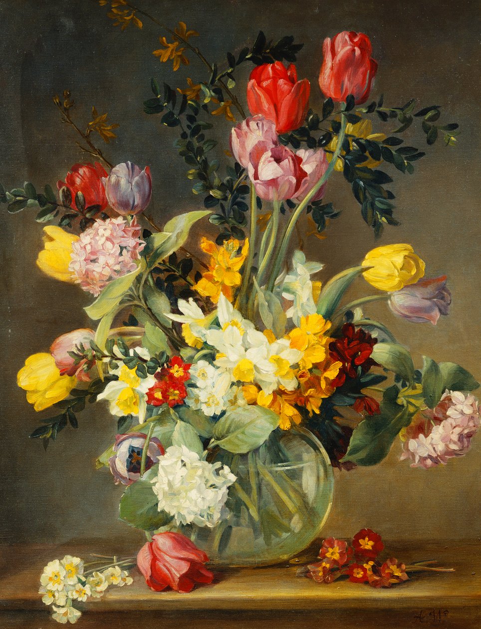 Tulipánok üvegvázában alkotó: Albert Williams