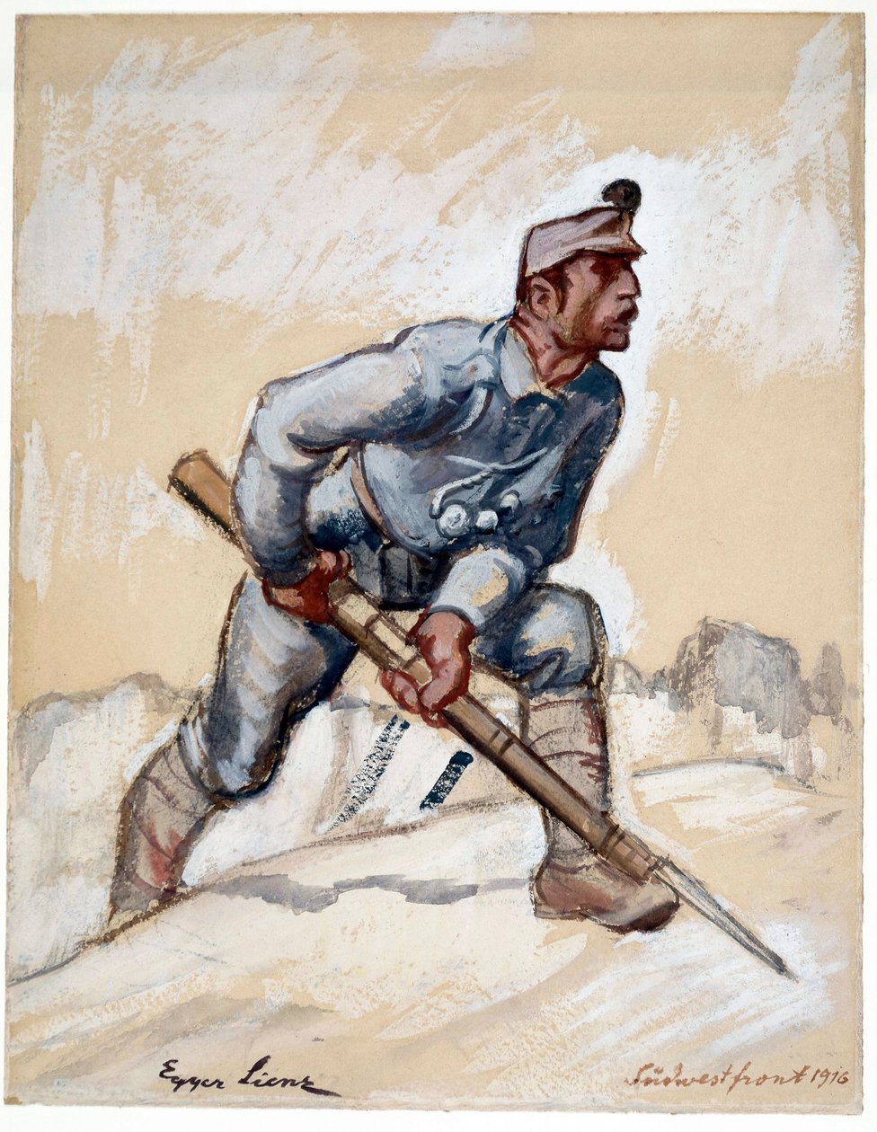 Délnyugati Front alkotó: Albin Egger Lienz